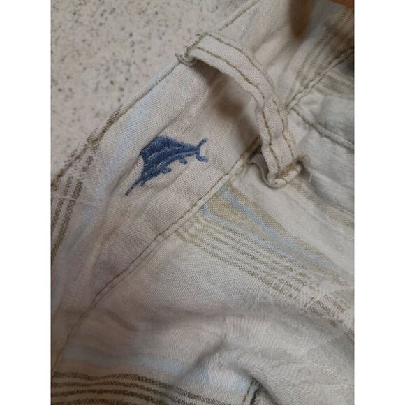 Tommy Bahama Striped Linen Blend Shorts Size 42 - Picture 4 of 8
